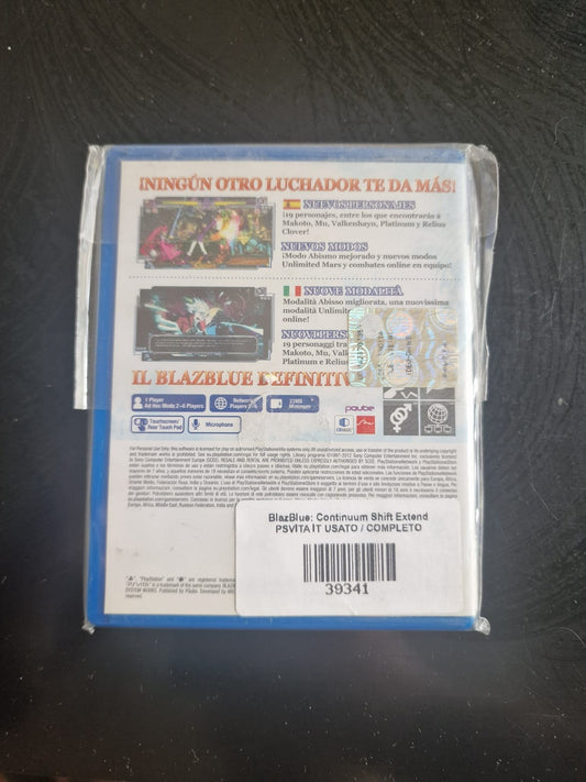 Blazblue: Continuum Shift Extend Sony PS Vita Pal Italiano Usato Completo