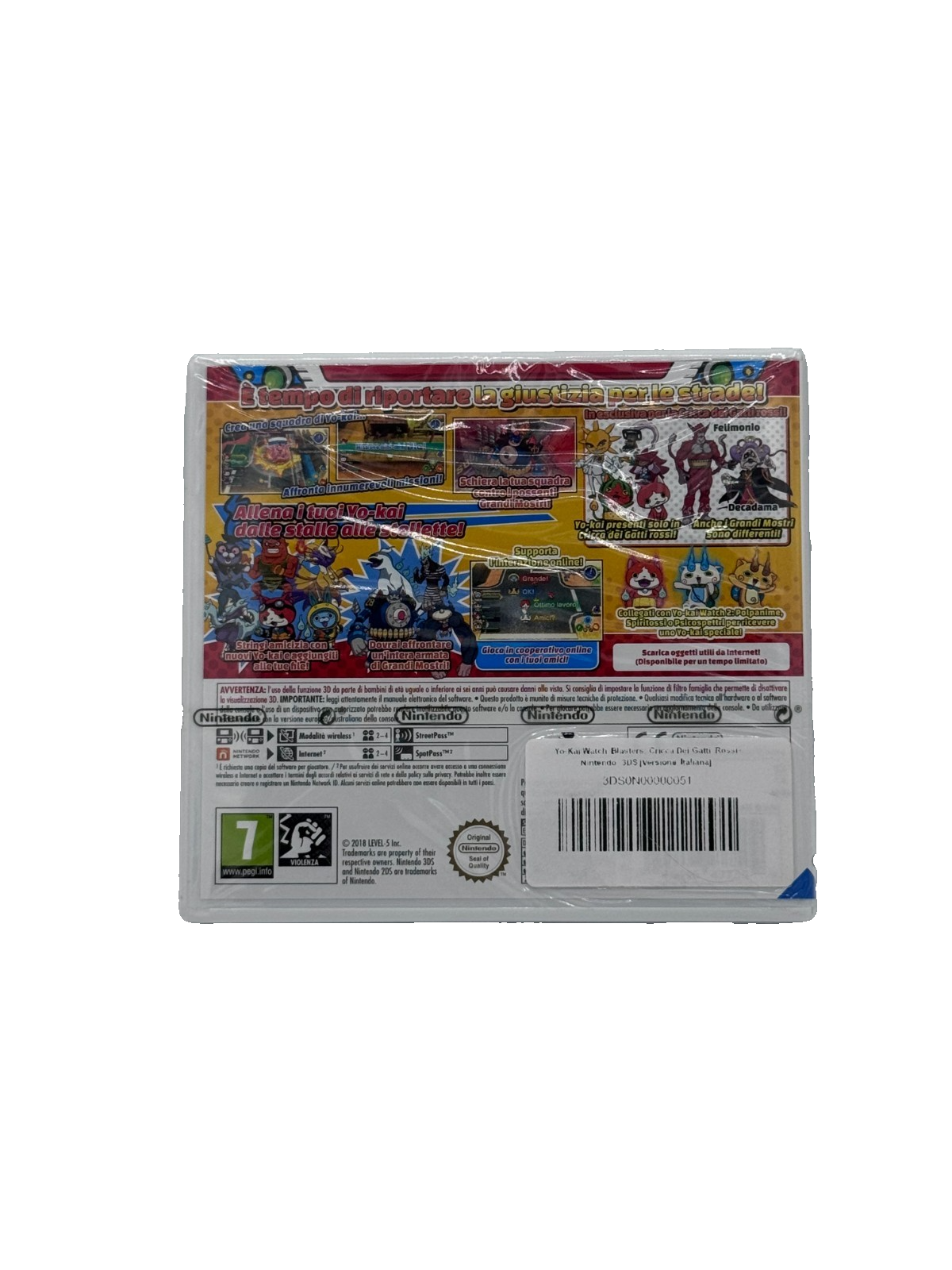 Yo-kai Watch Blasters Cricca Gatti Rossi Nintendo 3DS ITA Nuovo Sigillato