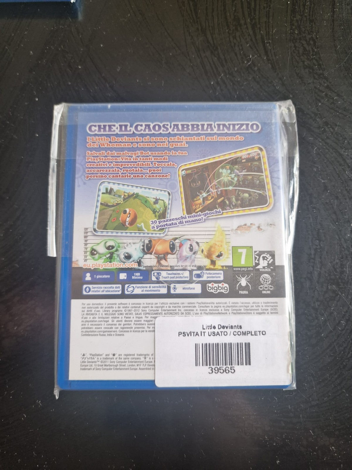 Little Deviants PS Vita Pal Italiano Usato Completo