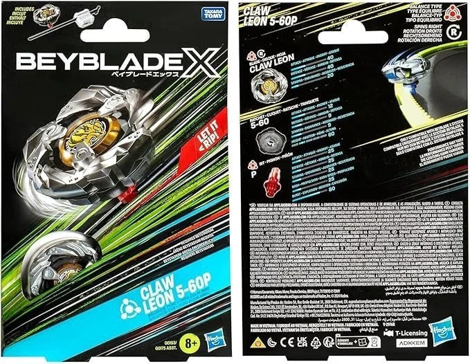 Beyblade X Claw Leon 5-60P Starter Pack Hasbro Takara Tomy Nuovo
