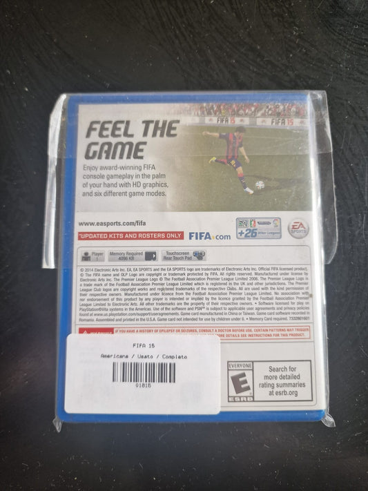 FIFA 15 PS Vita NTSC-U USA Used Complete