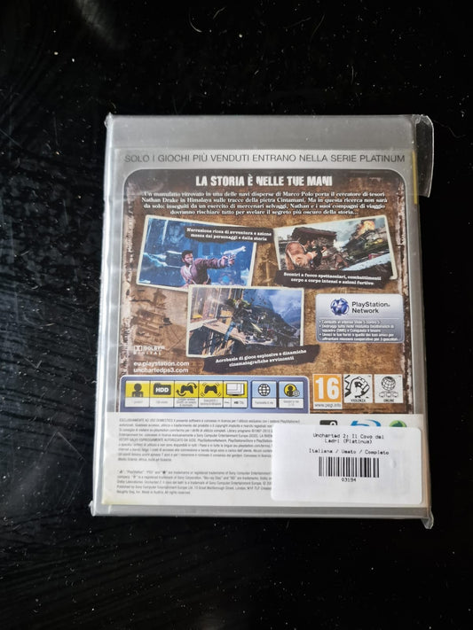 Uncharted 2: Il Covo Dei Ladri Platinum Edition PS3 Pal Ita Usato Completo