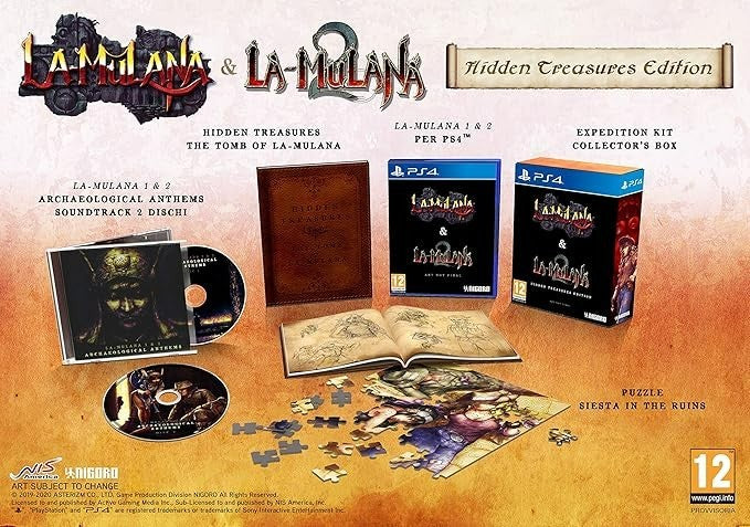 La-Mulana 1 & 2 Hidden Treasures Edition PS4 Nuovo Sigillato