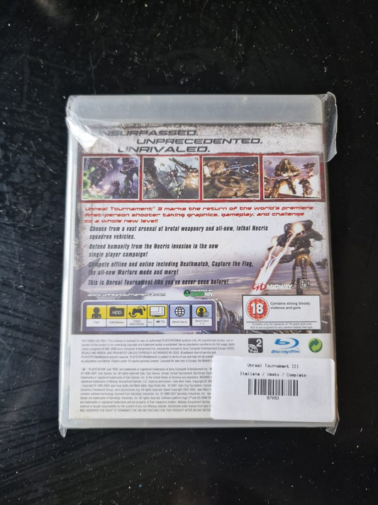 Unreal Tournament III PS3 Pal Ita Usato Completo