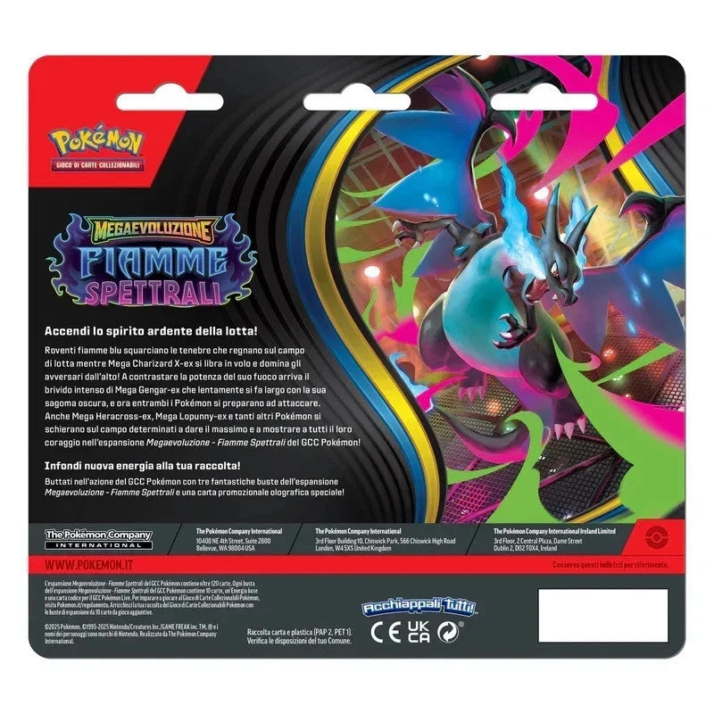 Carte Pokemon Fiamme Spettrali Blister Pack 3 bustine (ITA) - WEAVILE - Sealed