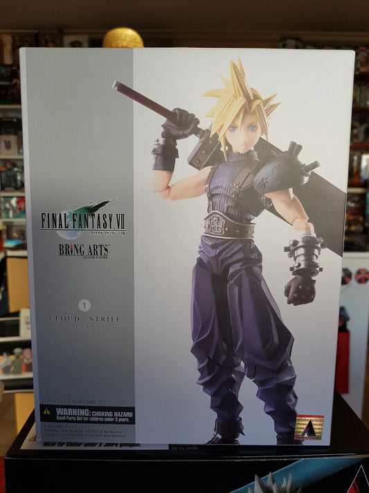 Final Fantasy VII Cloud Strife Bring Arts Square Enix Action Figure NEW SEALED