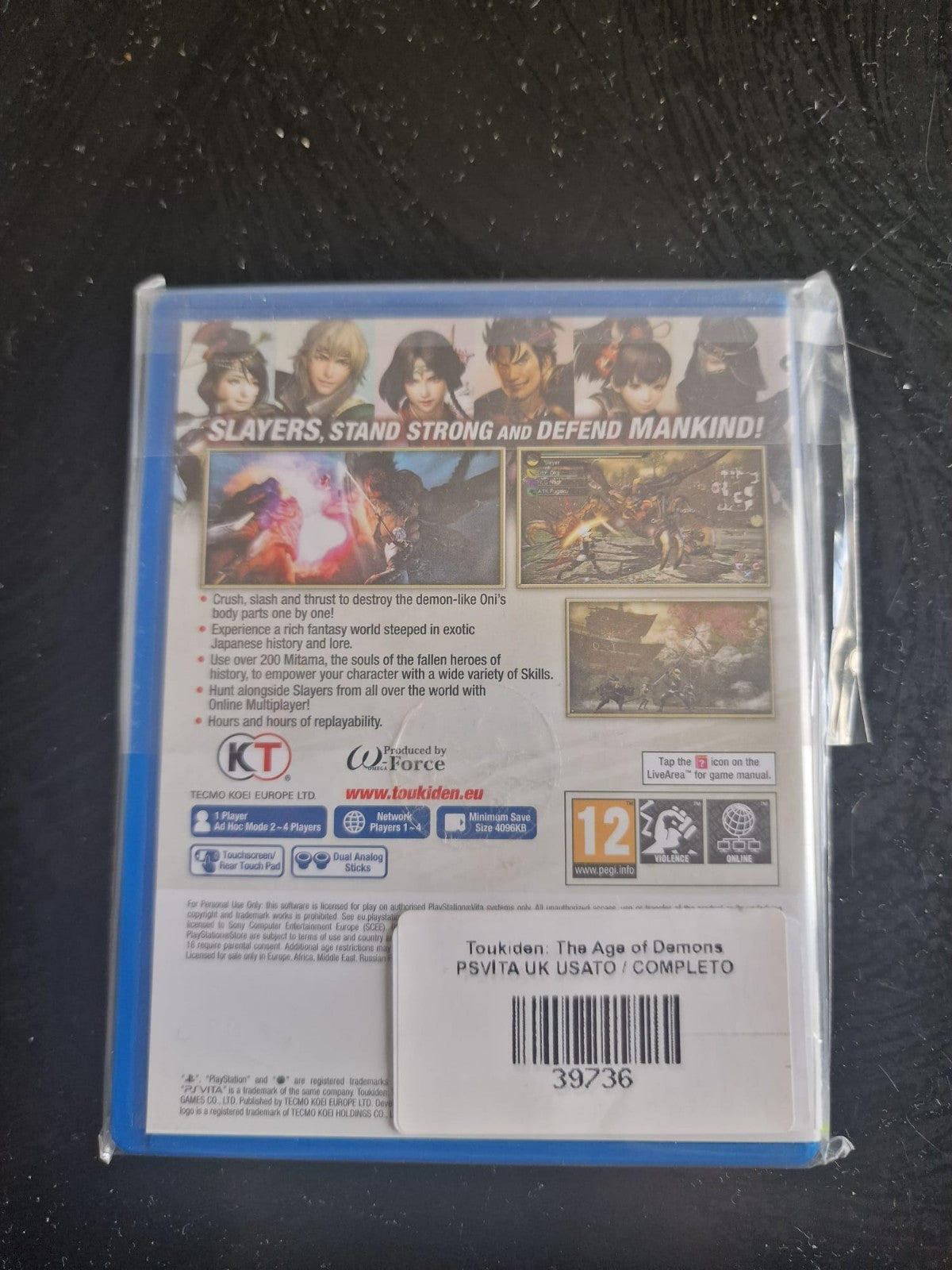 Toukiden: The Age of Demons Sony PS Vita Pal UK Used Complete