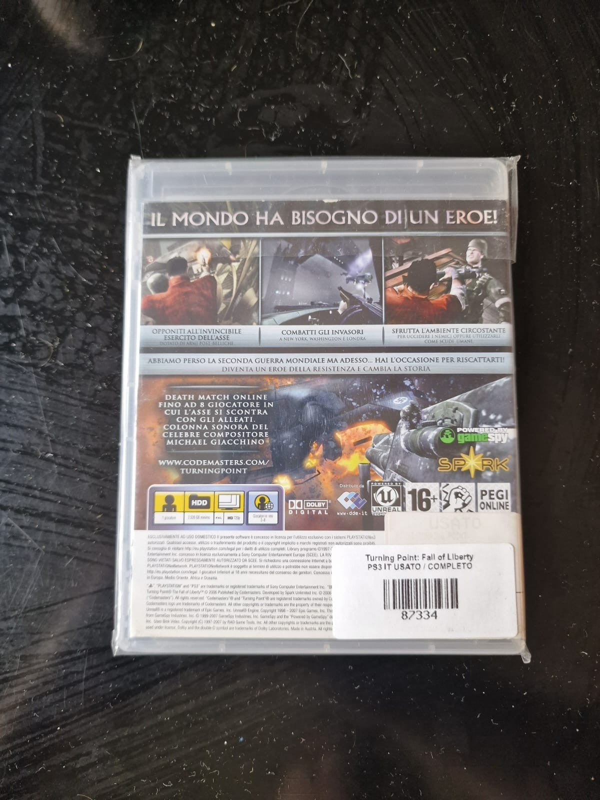 Turning Point: Fall of Liberty PS3 Pal Ita Usato Completo