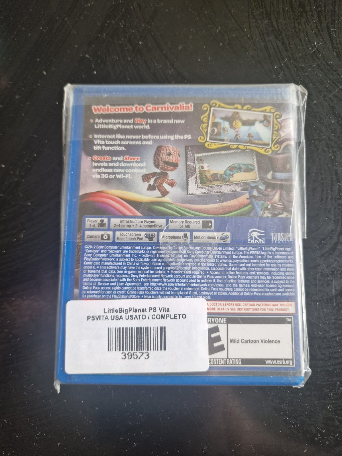 Little Big Planet PS Vita NTSC-U USA Used Complete