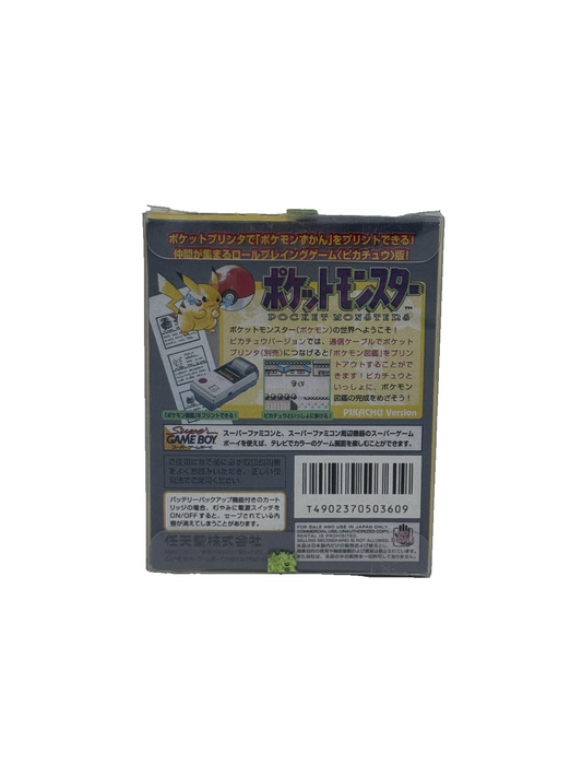 Pokémon Giallo Pikachu Game Boy Giapponese JAP Originale con Rep. Box