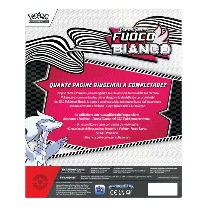 Carte Pokemon Collezione con raccoglitore Fuoco Bianco - 5 Buste (ITA) – SEALED