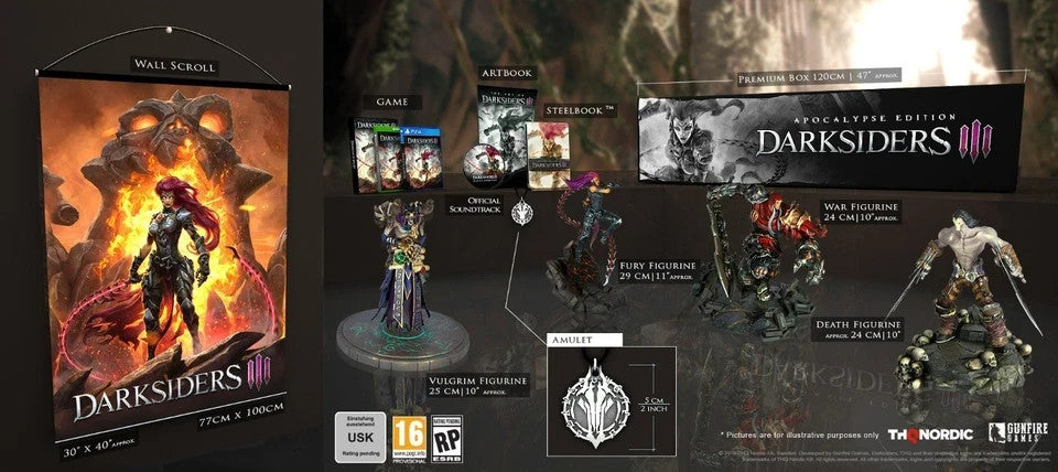 Darksiders III Apocalypse Edition PS4 Collector's Edition NEW SEALED
