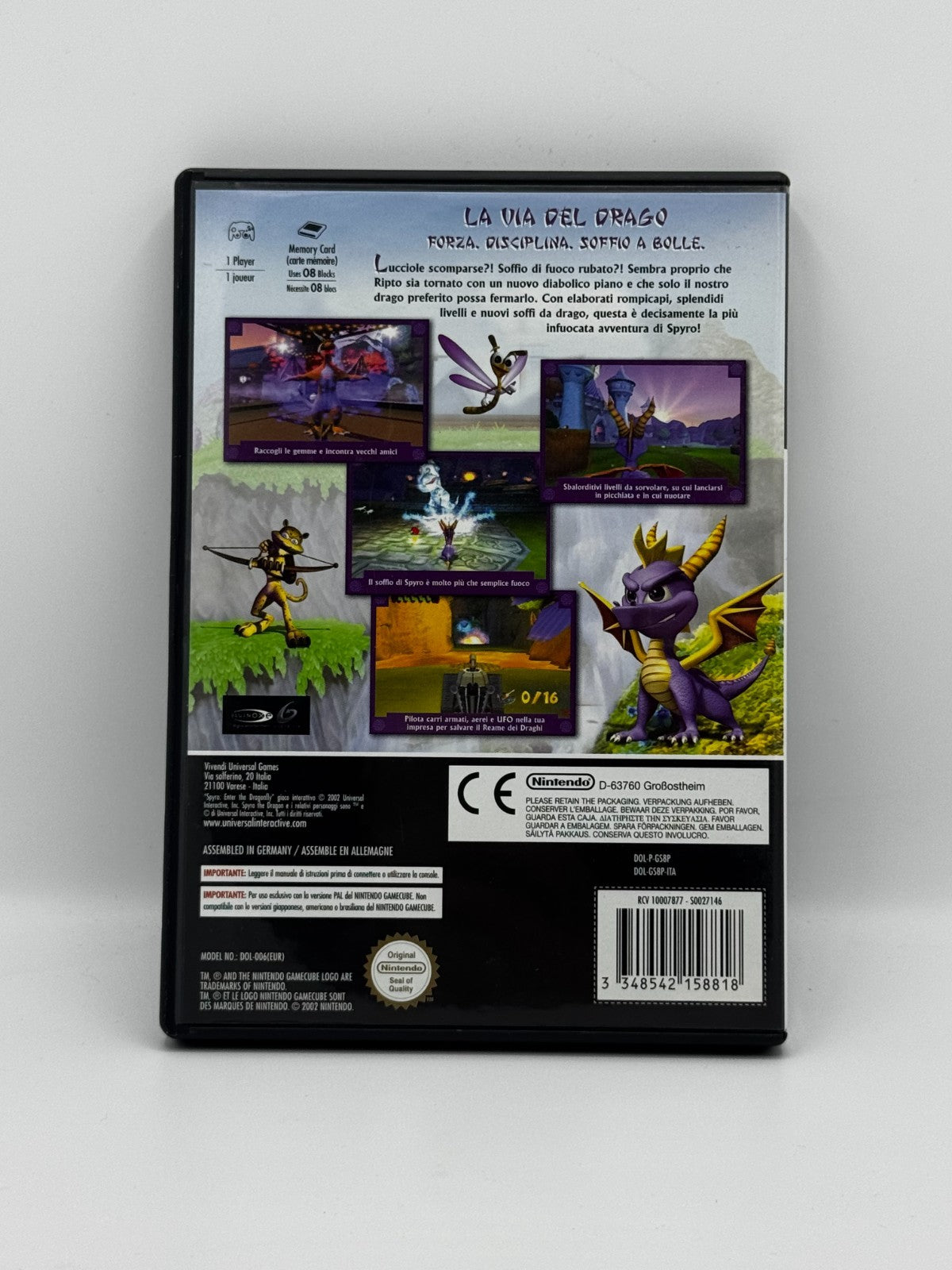 Spyro: Enter the Dragonfly – Nintendo GameCube PAL – Completo con Manuale