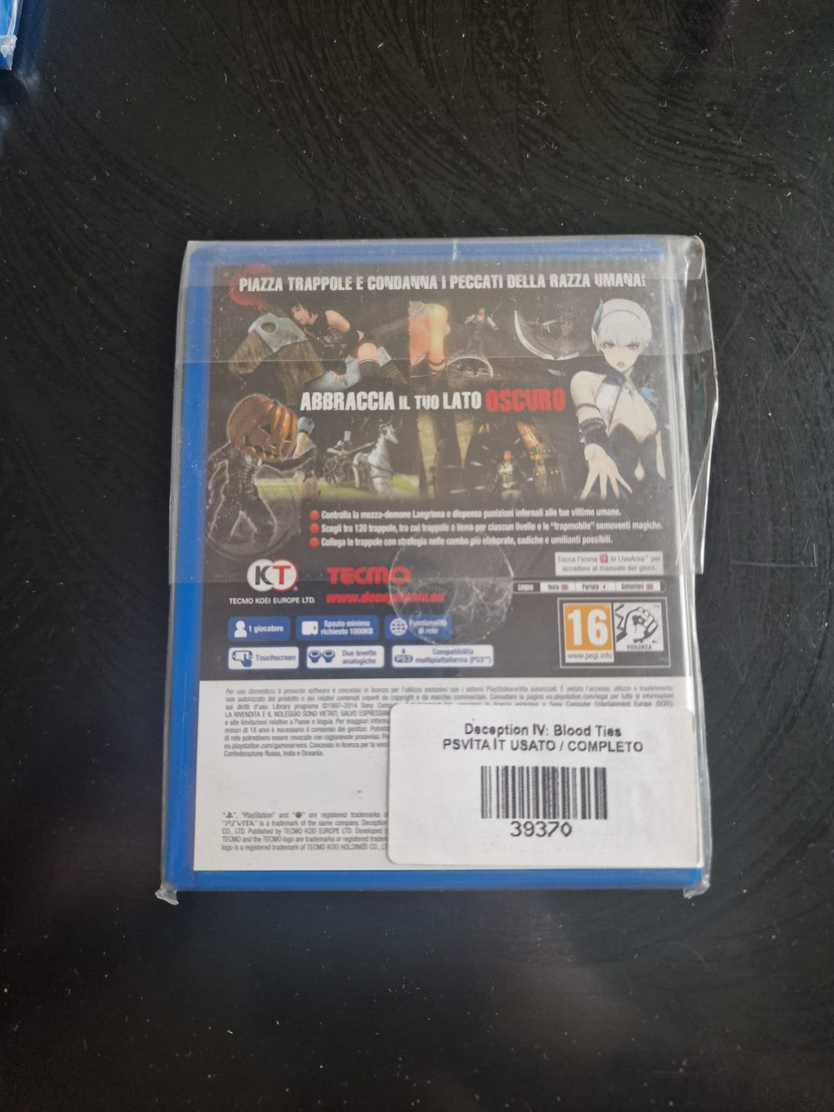 Deception IV: Blood Ties PS Vita Pal Italiano Usato Completo