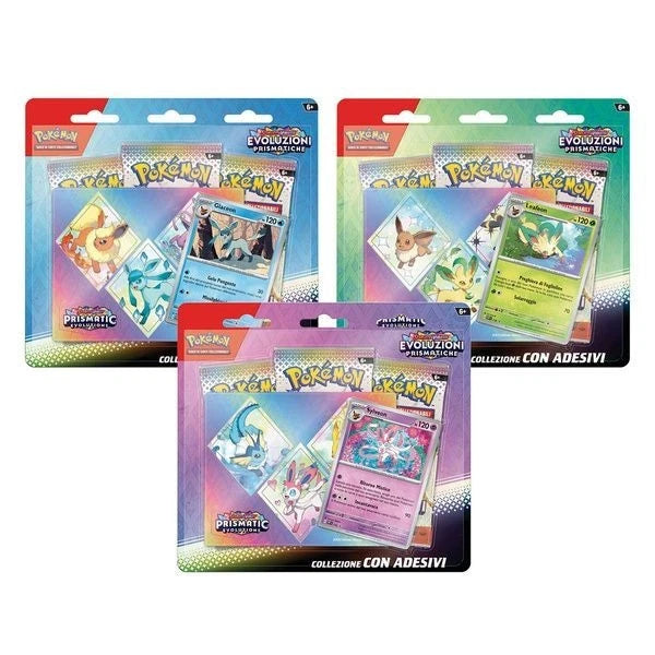Pokèmon Evoluzioni Prismatiche - Collezione con Adesivi - New Sealed