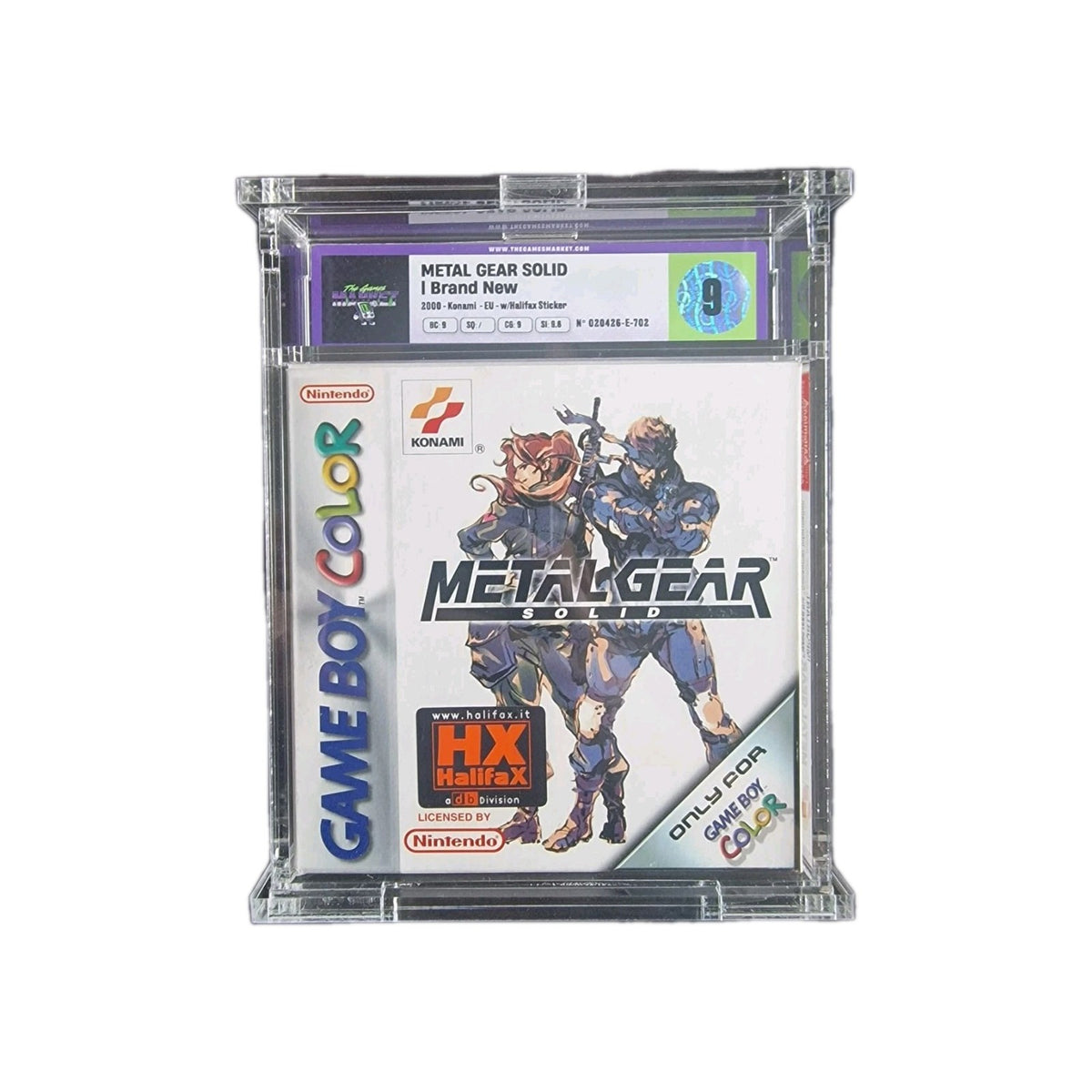 Metal Gear Solid Game Boy Color Sealed Brand New VGA/Graded 9 HALIFAX Konami
