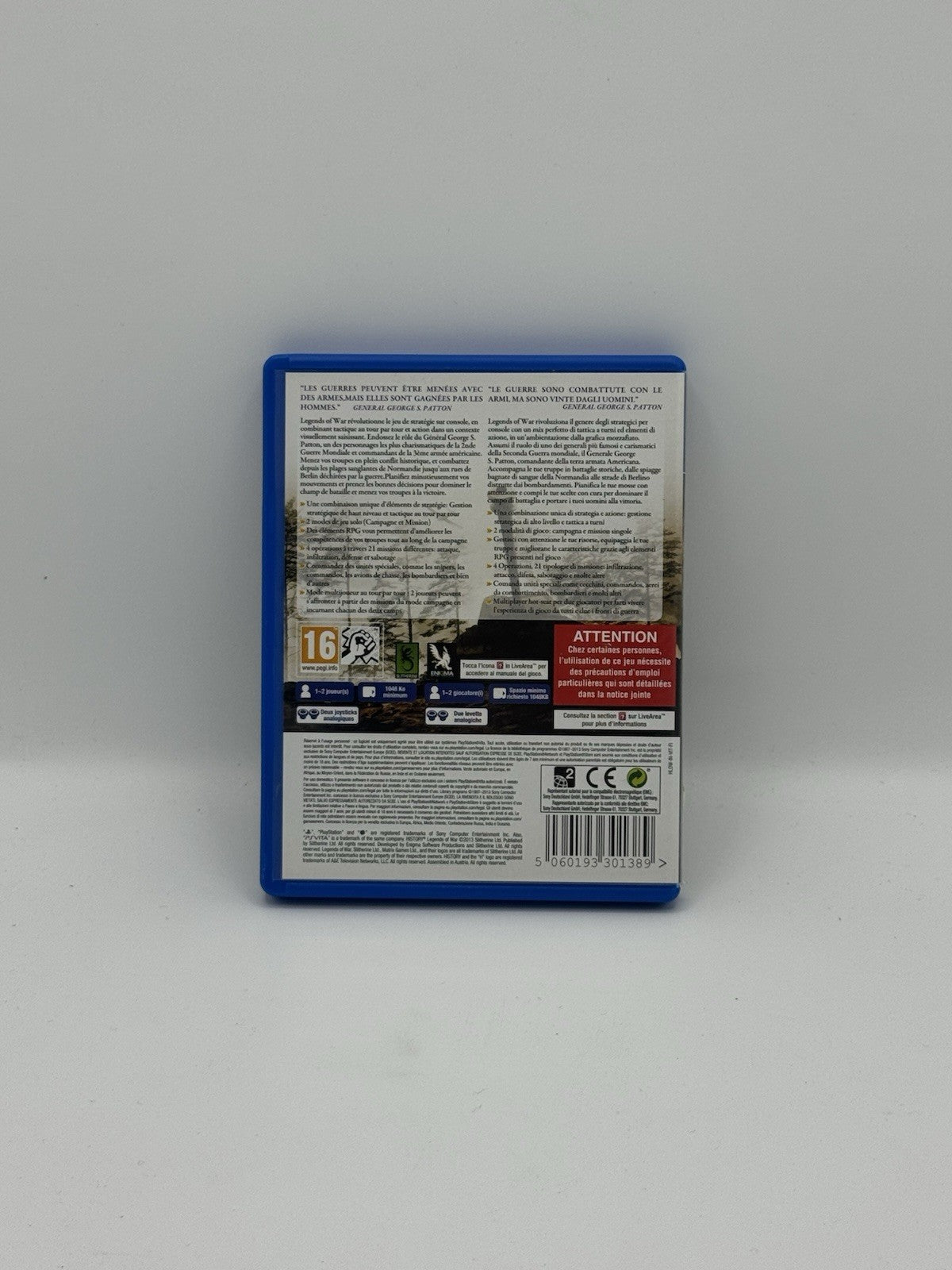 Legends of War Patton PS Vita – Edizione europea - Testato