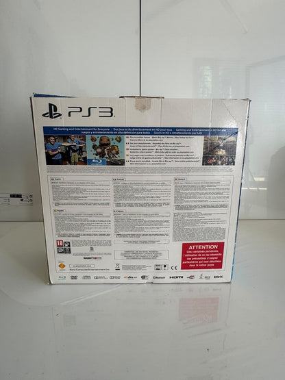 PlayStation 3 PS3 Boxed 500GB Super Slim Gran Turismo 6 + The Last Of US No Game