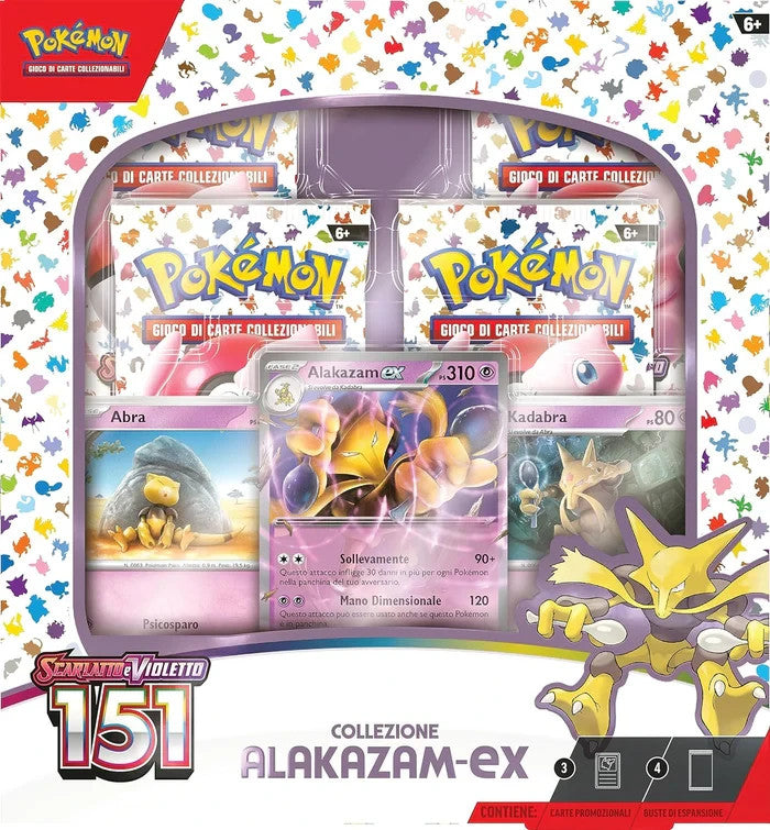 Pokemon Scarlatto e Violetto 151 Collezione Alakazam EX NEW SEALED ITA