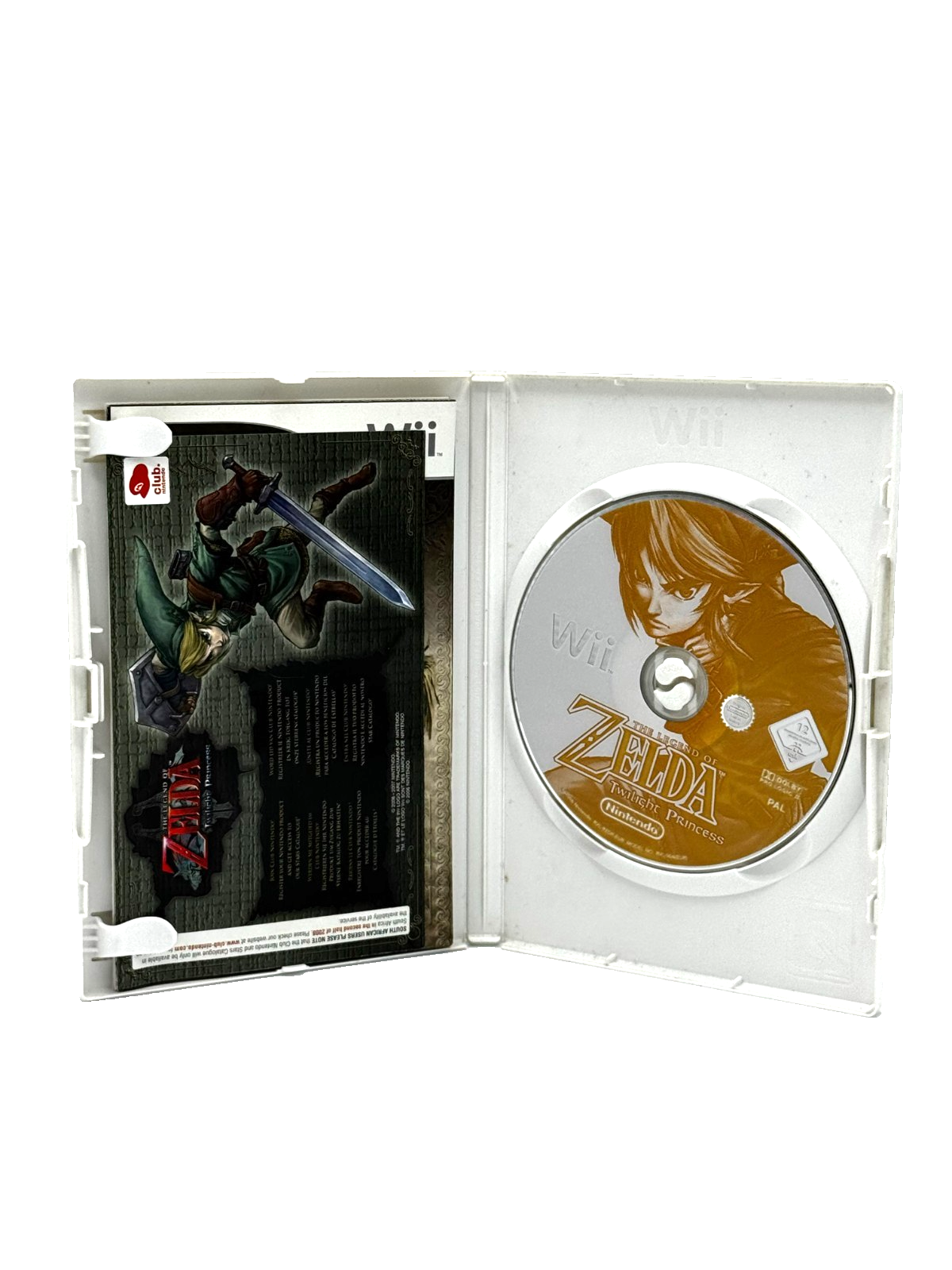 The Legend of Zelda Twilight Princess Nintendo Wii PAL ITA Completo Manuale Disc