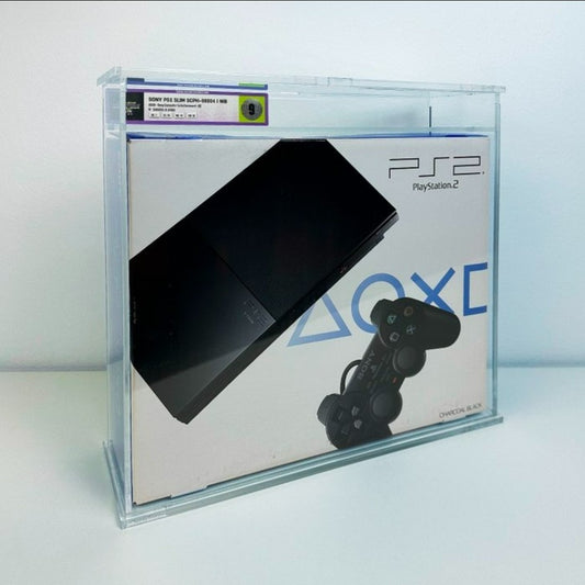 Sony PlayStation 2 Slim SCPH-90004 Black NIB Graded TGM 9 – Complete