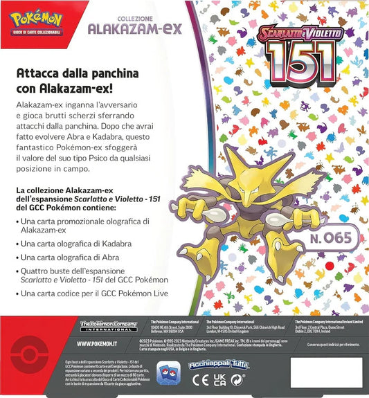 Pokemon Scarlatto e Violetto 151 Collezione Alakazam EX NEW SEALED ITA