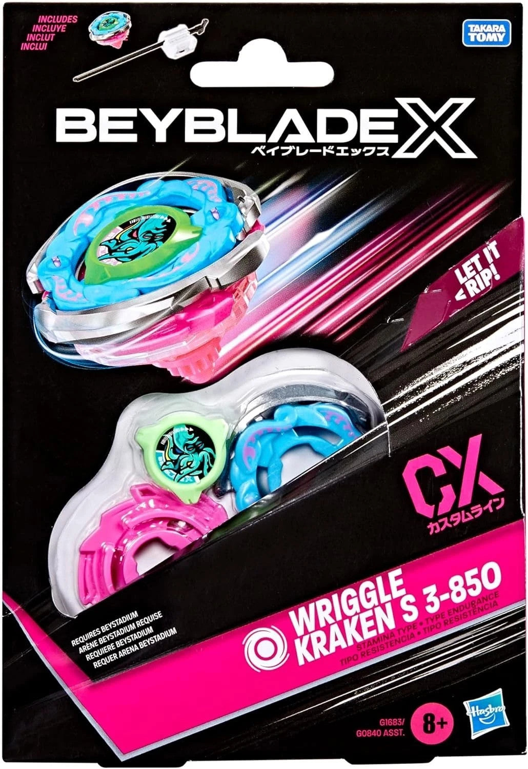 Beyblade X – Wriggle Kraken 3-850 CX Starter Pack originale Hasbro / Takara Tomy