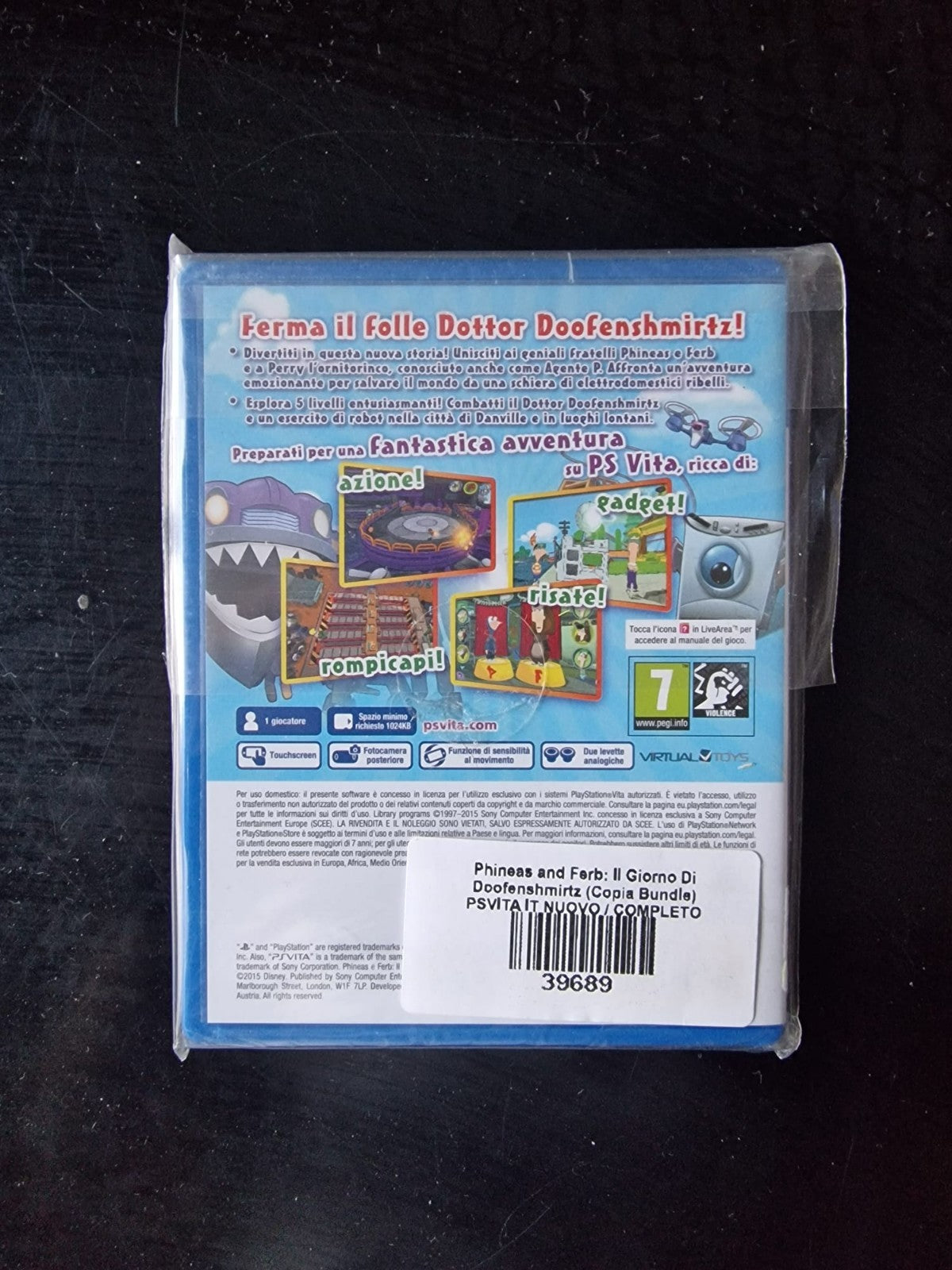 Phineas and Ferb: Il giorno di Doofenshmirtz Sony PS VITA PAL NEW SEALED