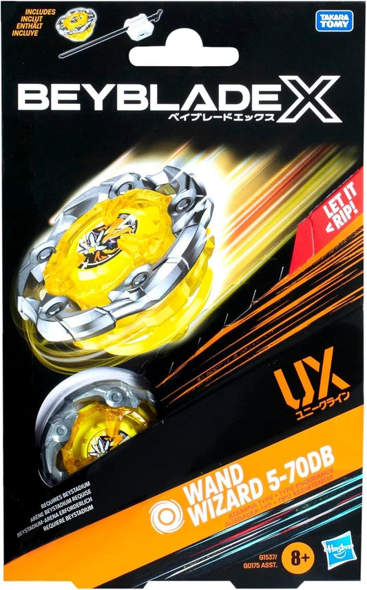 Beyblade X Wand Wizard 5-70DB UX Starter Pack Hasbro Takara Tomy Nuovo