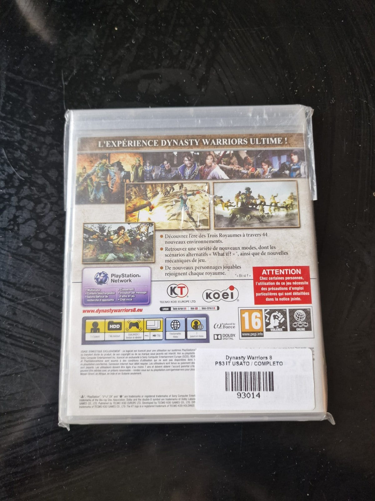 Dynasty Warriors 8 PS3 Pal Ita Usato Completo