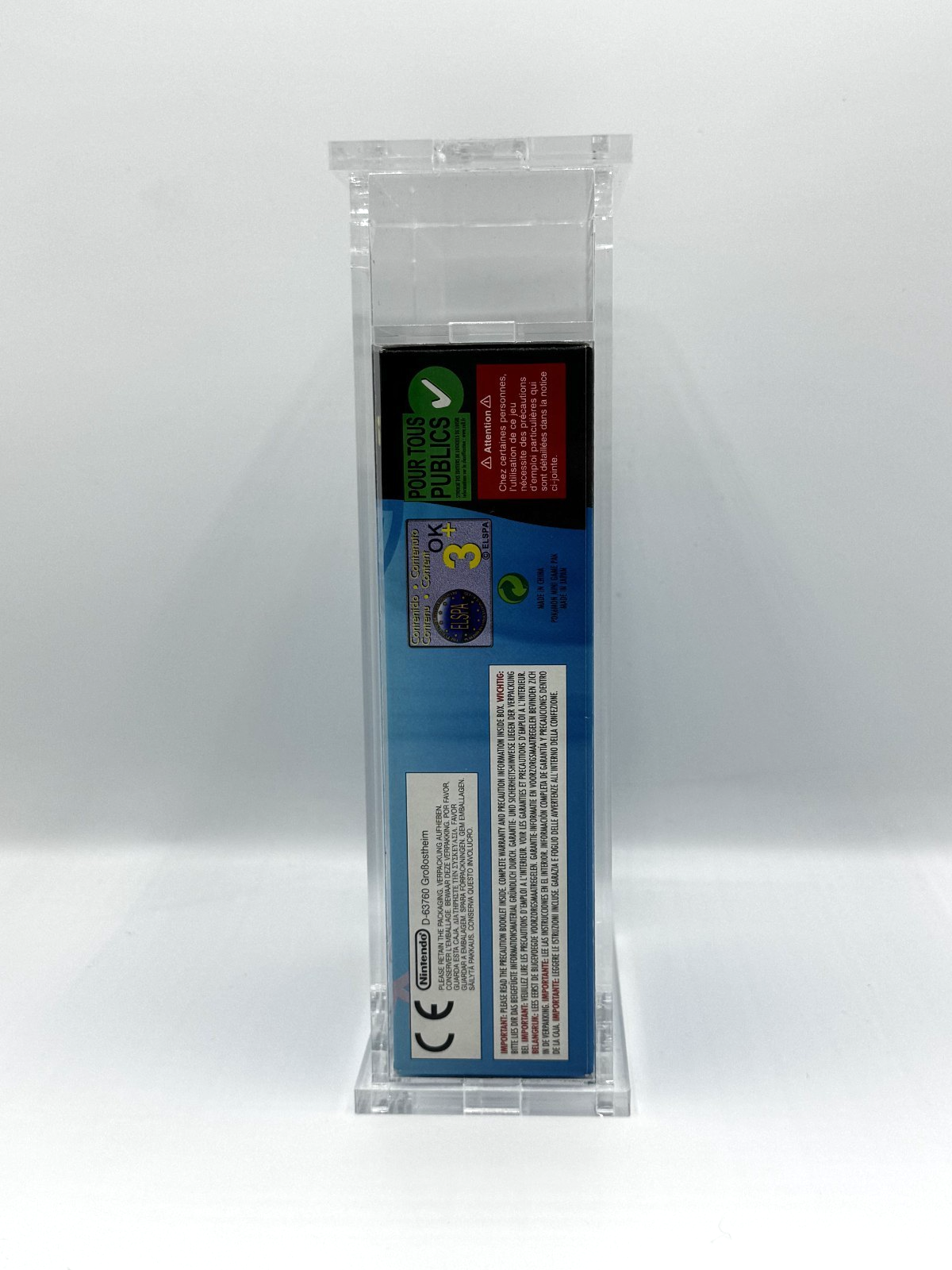 Pokemon Mini Wooper Blue Sealed Graded 9.6 TheGamesMarket EU Nintendo Rare