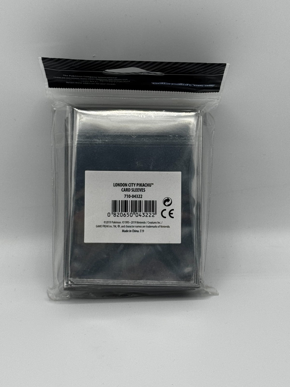 Pokémon Center Card Sleeves London City 2019 Pikachu 65 Bustine Protettive Nuove