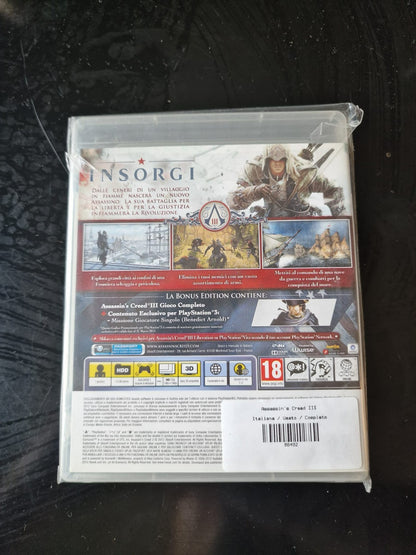 Assasin's Creed III 3 PS3 Pal Ita Usato Completo
