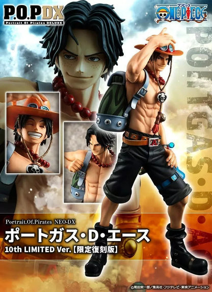 Megahouse POP NEO DX Portgas D Ace 10th Limited Ver One Piece Action Figure NEW