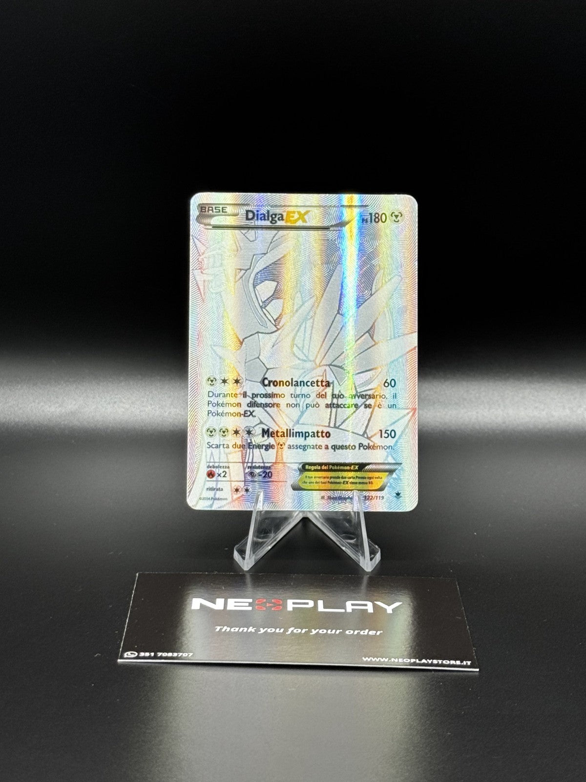 Pokemon  Dialga EX 122/119 Forze Spettrali Fuoriserie  Italiana NEAR MINT -