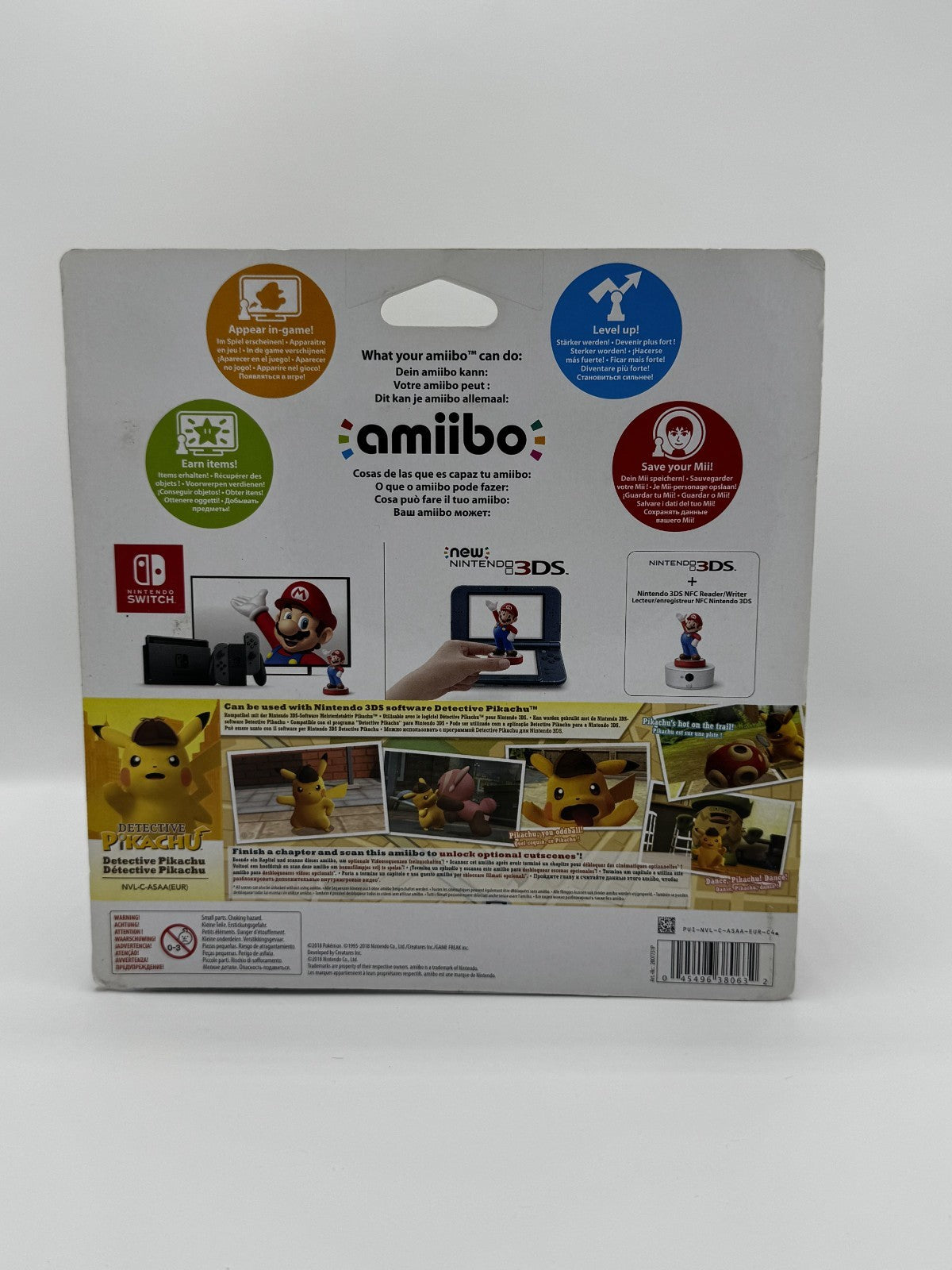 Amiibo Detective Pikachu Nintendo Switch / 3DS - Originale Ufficiale - Completo