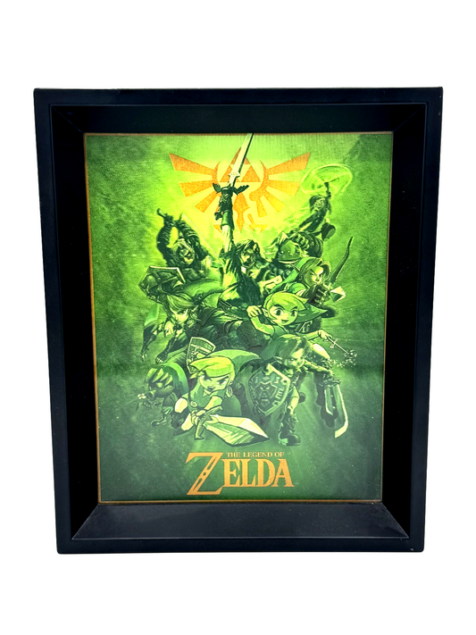 Quadro The Legend of Zelda con Cornice Nera - Stampa da Collezione Nintendo