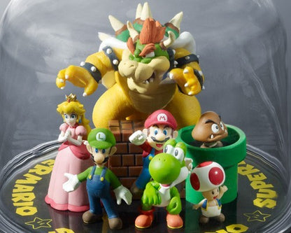 Super Mario Diorama Music Box Question Block Nintendo Figure da Collezione