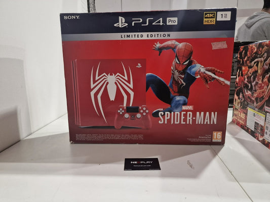 Sony PlayStation 4 Pro 1TB Spider-Man Limited Edition Console Pal Completa