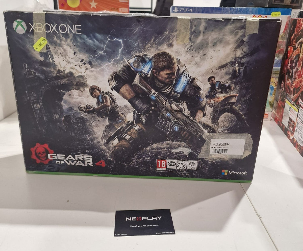 Xbox One S 2TB Gears of War 4 Limited Edition Console Usata Bundle