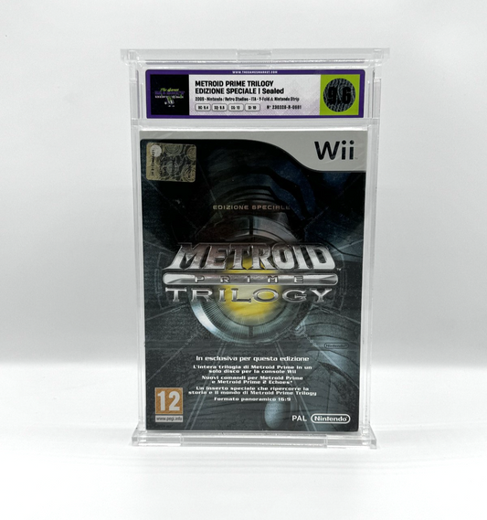 Metroid Prime Trilogy Edizione Speciale Wii PAL ITA Sealed Graded 9.6 TGM
