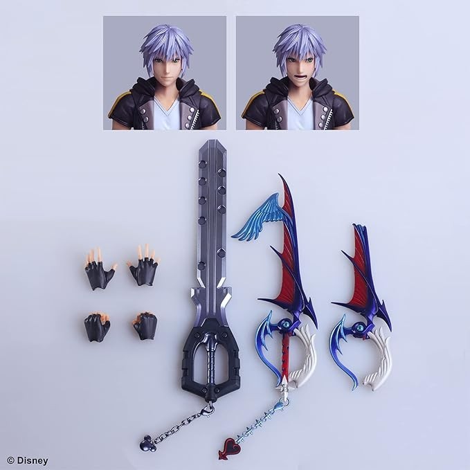 Kingdom Hearts Riku Play Arts Kai Square Enix Action Figure 24 cm NEW SEALED