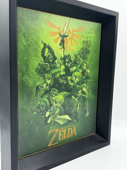 Quadro The Legend of Zelda con Cornice Nera - Stampa da Collezione Nintendo