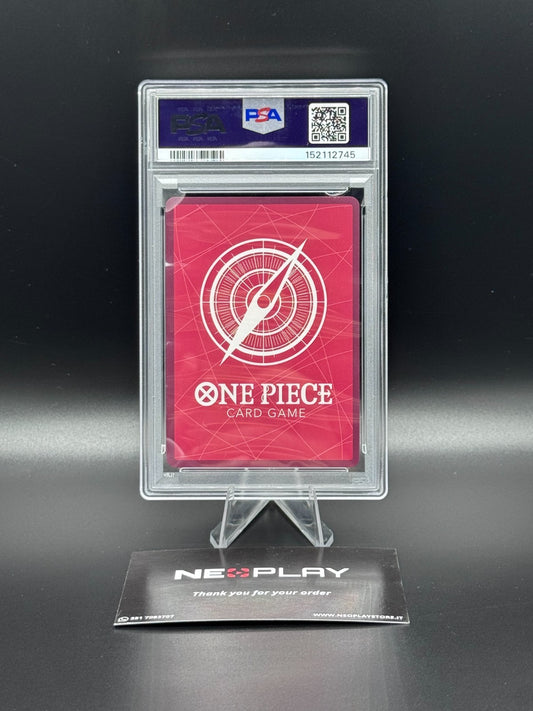 One Piece card game- Monkey D. Luffy OP13-001 Ichiban Kuji JAP Giapponese -PSA 9
