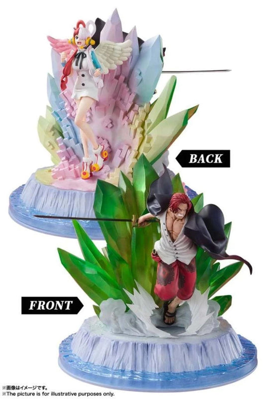 One Piece Film Red Shanks And Uta Figuarts Zero Extra Battle Bandai Figure NEW