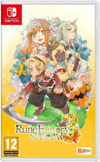 Rune Factory 3 Special Limited Edition Nintendo Switch Nuovo Sigillato