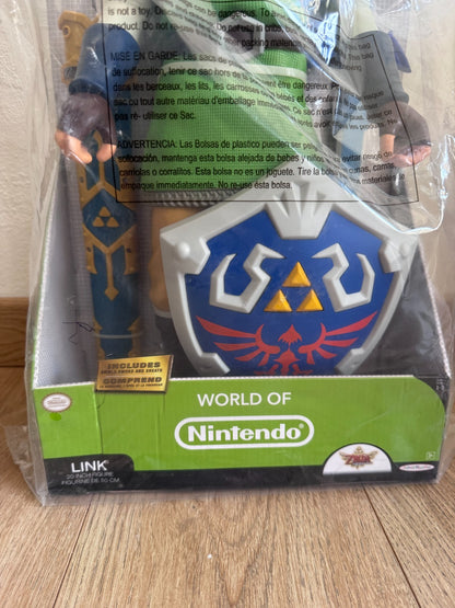 World of Nintendo Link 20" Figure 50cm Twilight Princess Jakks Pacific Nuovo NEW