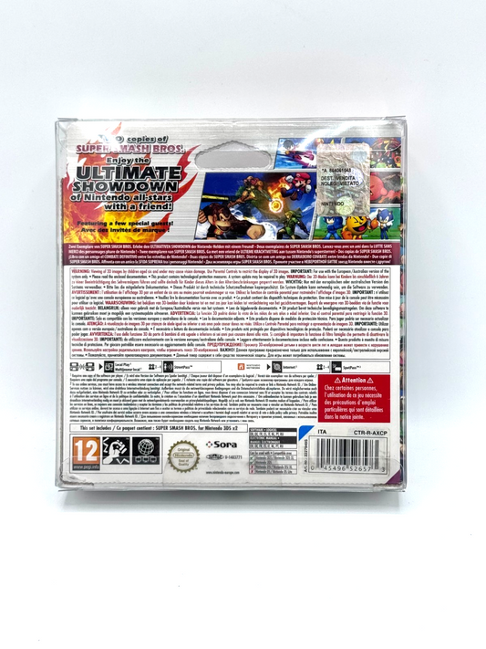 SUPER SMASH BROS. NINTENDO 3DS DOUBLE PACK  PAL ITA con teca -  COME NUOVO