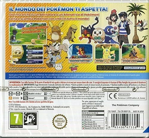 Pokemon Sole + Pokemon Luna Nintendo 3DS NEW SEALED PAL Bundle