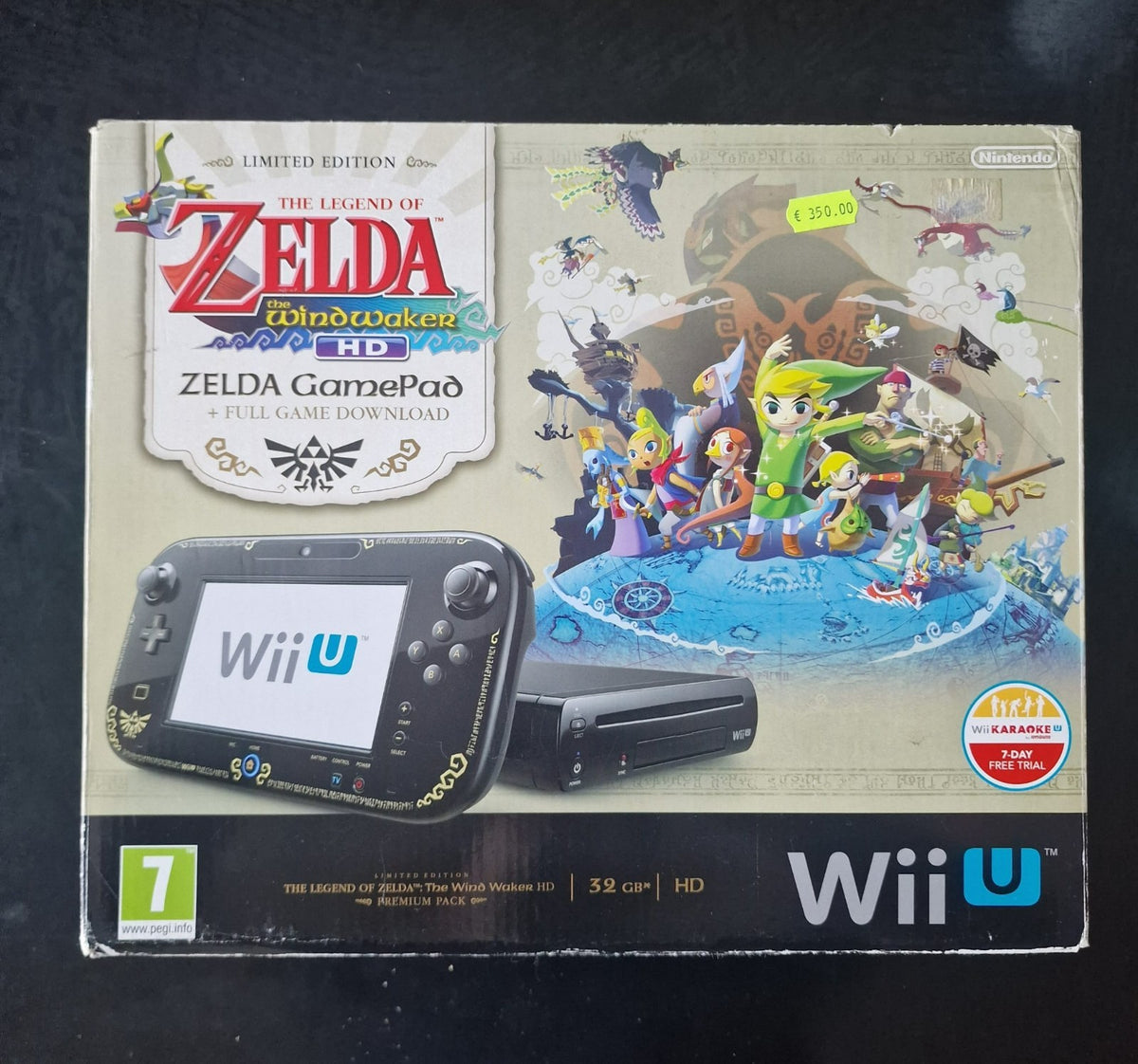 Nintendo Wii U: The Legend of Zelda Wind Waker HD Deluxe Set Console USED